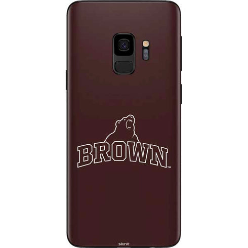 Brown University Outlined Galaxy S9 Skin